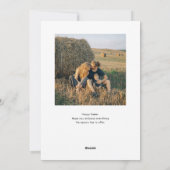 Ostersegnung Chic Script-Foto Feiertagskarte (Rückseite)