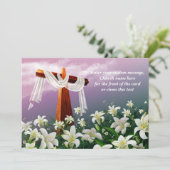 Ostersegnung. Christliche Osterkarten Feiertagskarte (Stehend Vorderseite)