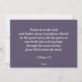 Ostersegnung. Christliche Osterkarten Feiertagskarte (Rückseite)