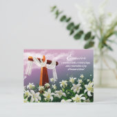 Ostersegnung. Christliches religiöses Ostern Feiertagspostkarte (Stehend Vorderseite)