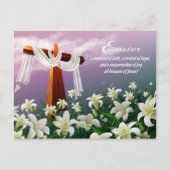 Ostersegnung. Christliches religiöses Ostern Feiertagspostkarte (Vorderseite)