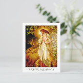 Ostersegnung. Die gute Hirtenmalerei Feiertagspostkarte (Stehend Vorderseite)