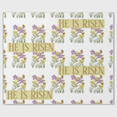 Ostersegnung | Er ist Hübsch floral Rised Geschenkpapier (Flach)
