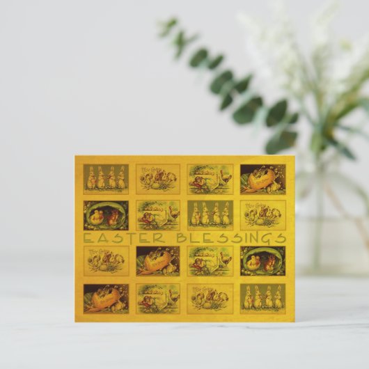 Ostersegnung Feiertagspostkarte (Stehend Vorderseite)