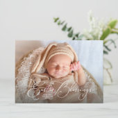 Ostersegnung Fotokarte Feiertagskarte (Stehend Vorderseite)