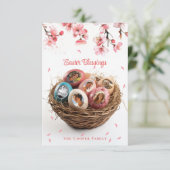 Ostersegnung Ich schneide Bilder Weihnachtskarte a (Stehend Vorderseite)