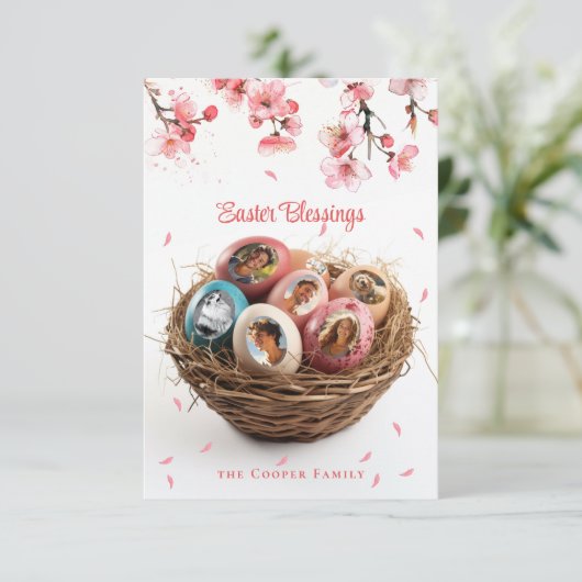 Ostersegnung Ich schneide Bilder Weihnachtskarte a (Stehend Vorderseite)