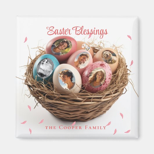 Ostersegnung Ich schneide Bilder Weihnachtskarte a Magnet (Vorne)