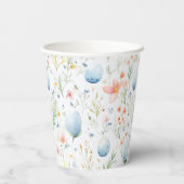 Ostersegnung | INDIVIDUELLE NAME | Floral Pappbecher (Rückseite)