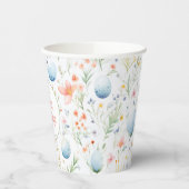 Ostersegnung | INDIVIDUELLE NAME | Floral Pappbecher (Links)