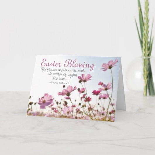 Ostersegnung Inspiration Bibel Verse Feiertagskarte (Vorderseite)