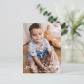 Ostersegnung Kleinkinder Foto Feiertagspostkarte (Stehend Vorderseite)
