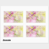 Ostersegnung Lied von Solomon 2:12 Schrift Rechteckiger Aufkleber (Blatt)