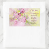 Ostersegnung Lied von Solomon 2:12 Schrift Rechteckiger Aufkleber (Tasche)