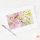 Ostersegnung Lied von Solomon 2:12 Schrift Rechteckiger Aufkleber (Umschlag)