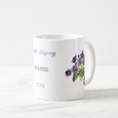 Ostersegnung lila violette Tasse (VorderseiteRechts)