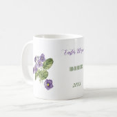 Ostersegnung lila violette Tasse (Vorderseite Links)