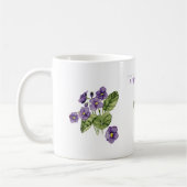 Ostersegnung lila violette Tasse (Links)