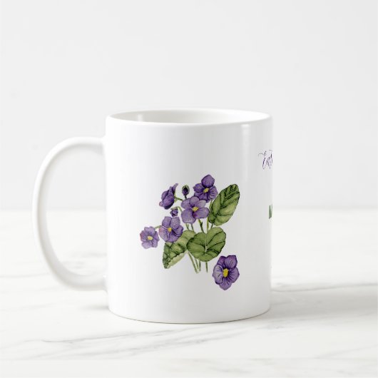 Ostersegnung lila violette Tasse (Links)