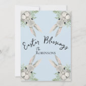 Ostersegnung Neugierige, graue, sonnige blaue Blät (Vorderseite)