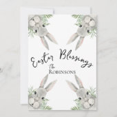 Ostersegnung Neugierige, graue, sonnige grüne Blät (Vorderseite)