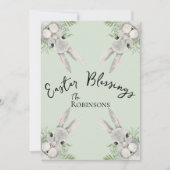 Ostersegnung Neugierige, graue, sonnige grüne Blät (Vorderseite)