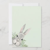 Ostersegnung Neugierige, graue, sonnige Grüne Kart (Rückseite)