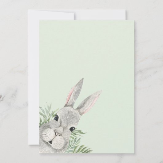 Ostersegnung Neugierige, graue, sonnige Grüne Kart (Rückseite)