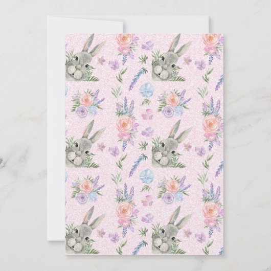 Ostersegnung Neugierige, graue, sonnige, rosa Blät (Rückseite)