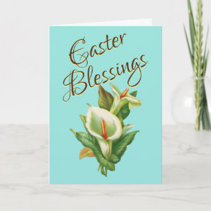 Ostersegnung - Osterlilien Karte