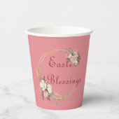 Ostersegnung Papier Cup Blumenzuführung Party Pappbecher (Vorderseite)
