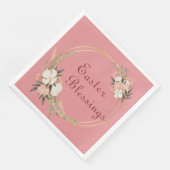 Ostersegnung Papier Napkin Blumengeschirr Serviette (Ecke)