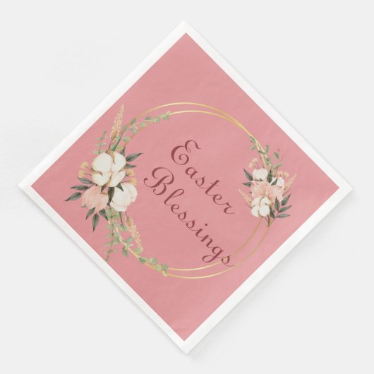 Ostersegnung Papier Napkin Blumengeschirr Serviette (Ecke)