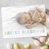 Ostersegnung Pastellfoto-Karte - Custom Family Mitteilungskarte