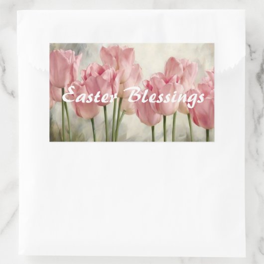 Ostersegnung Rechteckiger Aufkleber (Tasche)