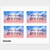 Ostersegnung Rechteckiger Sticker (Blatt)