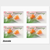 Ostersegnung Rechteckiger Sticker (Blatt)