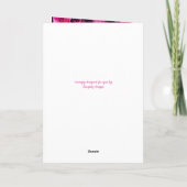 Ostersegnung Rosenkarte Cross Pink Karte (Rückseite)