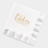 Ostersegnung Script Typografy Religious Name Servietten Mit Folie (Links)