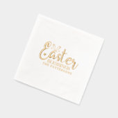 Ostersegnung Script Typografy Religious Name Servietten Mit Folie (Links)