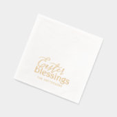 Ostersegnung Script Typografy Religious Name Servietten Mit Folie (Links)