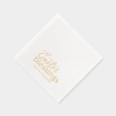 Ostersegnung Script Typografy Religious Name Servietten Mit Folie (Rechts)