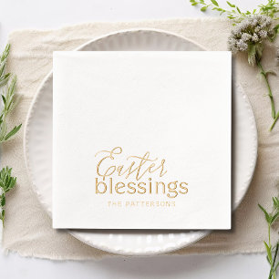 Ostersegnung Script Typografy Religious Name Servietten Mit Folie