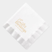 Ostersegnung Script Typografy Religious Name Servietten Mit Folie (Rechts)