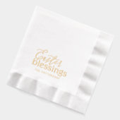 Ostersegnung Script Typografy Religious Name Servietten Mit Folie (Links)