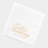 Ostersegnung Script Typografy Religious Name Servietten Mit Folie (Links)