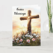 Ostersegnung Sonnenaufgangskarte Karte (Vorderseite)