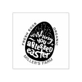 Ostersegnung Spielerisch Drehbügelkartons-Briefmar Gummistempel (Prägung)