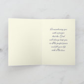 Ostersegnung. Vintages Blumenkreuz Religiös Feiertagskarte (Innenseite)