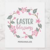 Ostersegnung Weinflaschen Etikett (Einzelnes Label)